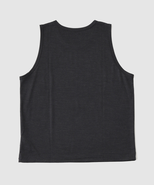 Ets.MATERIAUX(マテリオ)の「ETS.MATERIAUX(マテリオ) wool tank top(タンクトップ・メンズ・チャコールグレー/ホワイト/ブラック・MEDIUM/LARGE)」の4枚目の写真