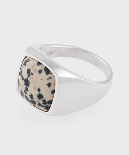 Paul Smith（ポールスミス）の「ダルメシアンジャスパー リング【160919 200D】（リング・メンズ・シルバー・17/19/21）」の2枚目の写真