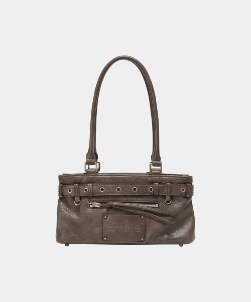 ETRE AU SOMMET(エトレオソメ)の「Belt Eyelet Strap Cross Mini Bag (Brown)(トートバッグ・レディース・その他・FREE)」の4枚目の写真