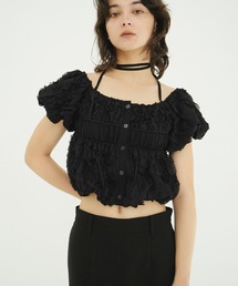 CLANE（クラネ）の「W FACE TOPSTITCHED FRILL TOPS（その他トップス）」