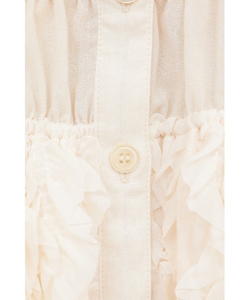 CLANE（クラネ）の「W FACE TOPSTITCHED FRILL TOPS（その他トップス・レディース・ブラック/アイボリー・2/1）」の21枚目の写真