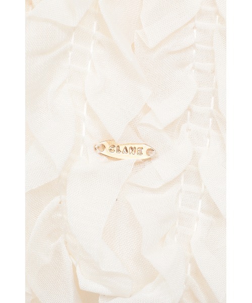CLANE（クラネ）の「W FACE TOPSTITCHED FRILL TOPS（その他トップス・レディース・ブラック/アイボリー・2/1）」の22枚目の写真