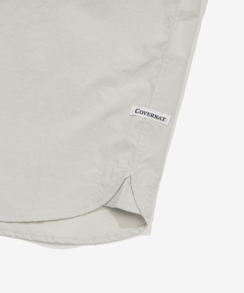 COVERNAT(カバーナット)の「ワークナイロンハーフシャツライトグレー(シャツ/ブラウス・レディース・その他・SMALL/MEDIUM/LARGE/X-LARGE/XX-LARGE)」の11枚目の写真