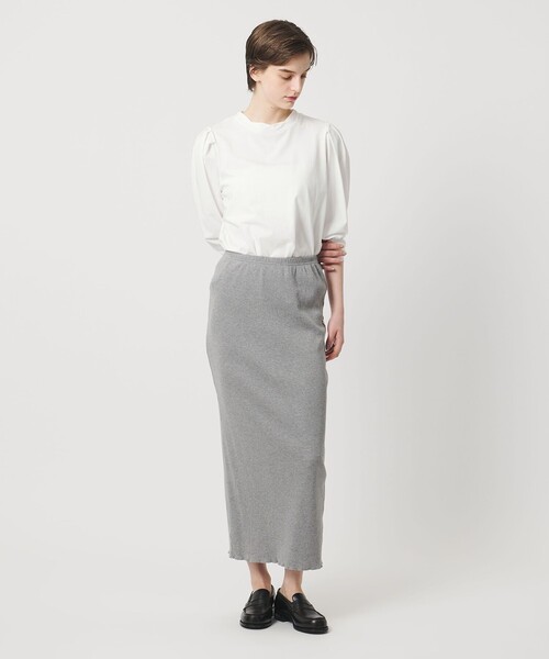 Pheeta(フィータ)の「<Pheeta>Emmy カーブ ロングスリーブ カットソー / 015C-CU6(Tシャツ/カットソー・レディース・ブラック/ライトブルー/ホワイト・FREE)」の7枚目の写真