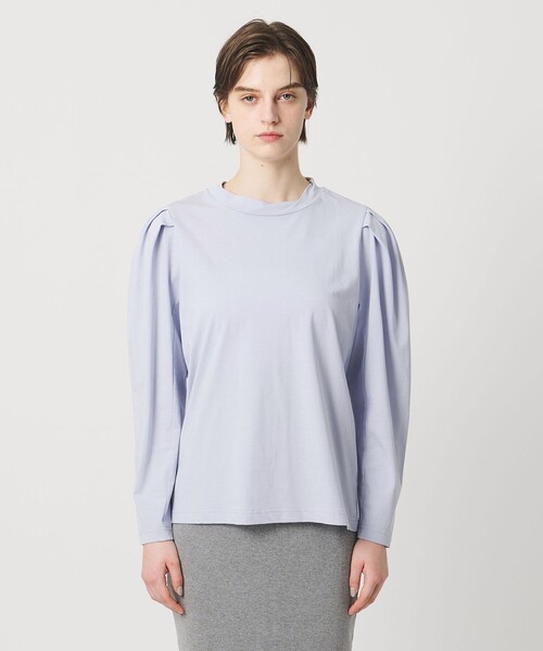 Pheeta(フィータ)の「<Pheeta>Emmy カーブ ロングスリーブ カットソー / 015C-CU6(Tシャツ/カットソー・レディース・ブラック/ライトブルー/ホワイト・FREE)」の10枚目の写真