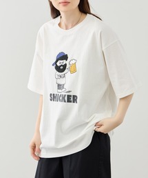 オジーサガラ刺繍 クルーネック 半袖Tシャツ
