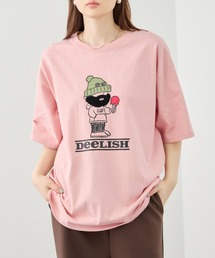 オジーサガラ刺繍 クルーネック 半袖Tシャツ