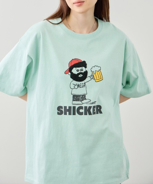 Mac-House(マックハウス)の「オジーサガラ刺繍 クルーネック 半袖Tシャツ(Tシャツ/カットソー・メンズ・ピンク/ホワイト系1/ホワイト系2/ブルーグリーン・M/L)」の19枚目の写真