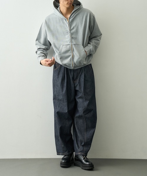 REMI RELIEF/レミレリーフ】SP加工裏毛ZIPパーカー New Fit（パーカー