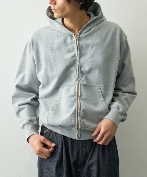 REMI RELIEF/レミレリーフ】SP加工裏毛ZIPパーカー New Fit（パーカー
