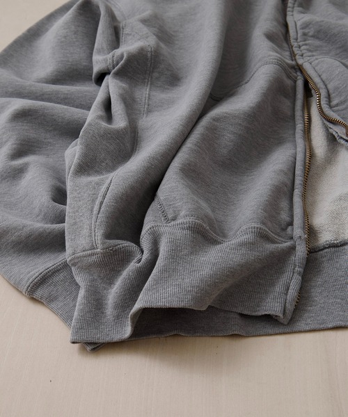 REMI RELIEF（レミレリーフ）の「【REMI RELIEF/レミレリーフ】SP加工裏毛ZIPパーカー New Fit（パーカー・メンズ・グレー/サックスブルー/グリーン・M/L）」の18枚目の写真