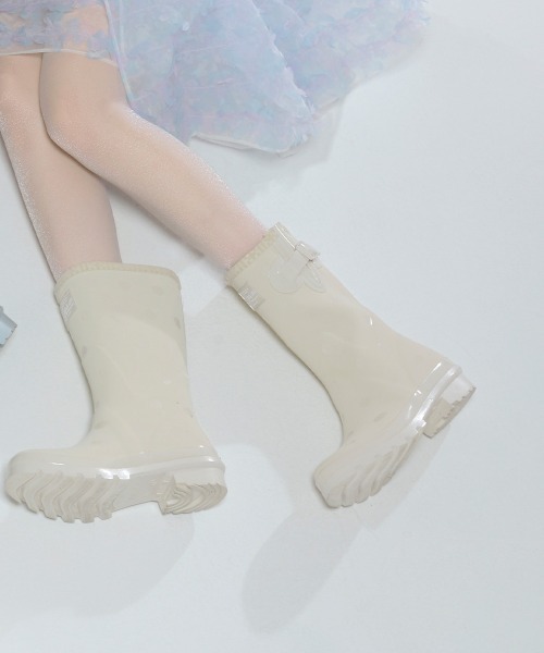 ROCKFISH WEATHERWEAR（ロックフィッシュウェザーウェア）の「[x ILLIT] ORIGINAL RAIN BOOTS SHORT DOT（レインシューズ・レディース・アイボリー・23.0cm/23.5cm/24.0cm/24.5cm/25.0cm）」の20枚目の写真
