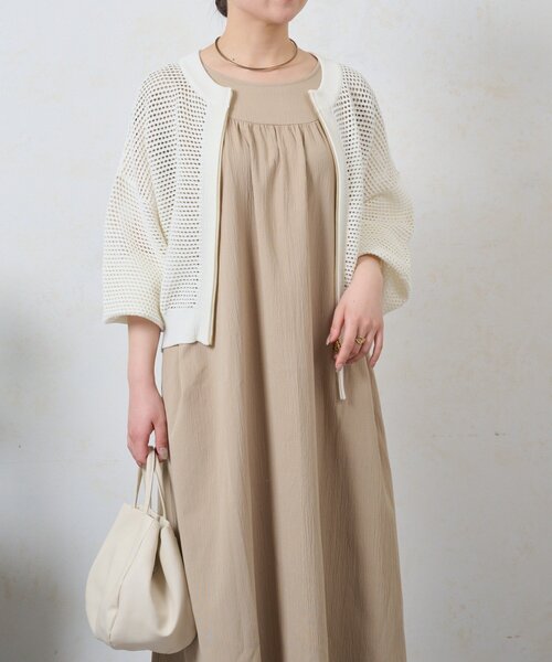 Jena espace merveilleux(ジェナ エスパスメルヴェイユ)の「リラックスギャザーワンピース(ワンピース・レディース・ベージュ/ブラック・FREE)」の22枚目の写真