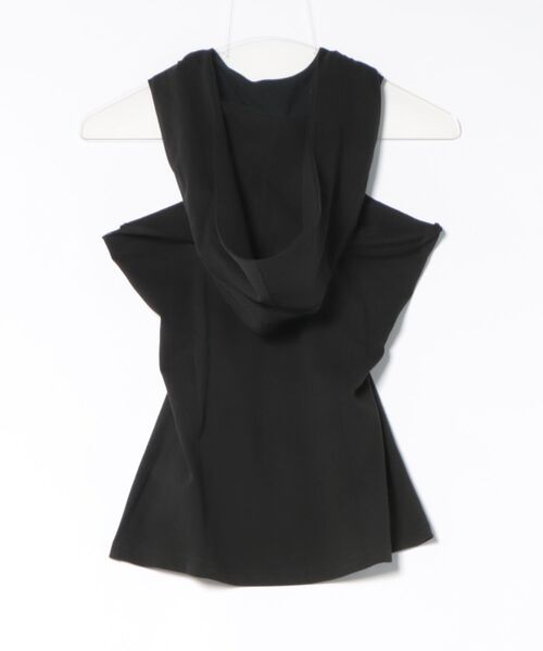 NACHE(ナチェ)の「NACHE/ナチェ/PINCHED HOODIE SLEEVELESS(パーカー・レディース・ブラック・S/M)」の7枚目の写真