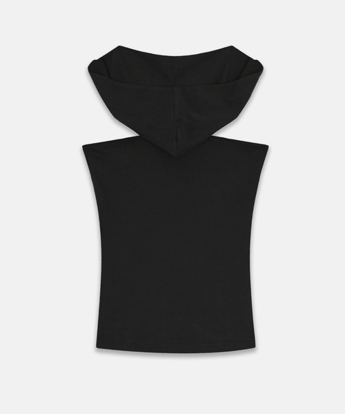 NACHE(ナチェ)の「NACHE/ナチェ/PINCHED HOODIE SLEEVELESS(パーカー・レディース・ブラック・S/M)」の5枚目の写真