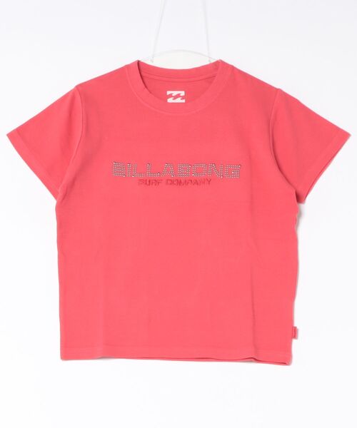 BILLABONG(ビラボン)の「BILLABONG/ビラボン 半袖 Tシャツ クロップド丈 ショート丈 STUDS LOGO BABY FIT TEE BG01C214(Tシャツ/カットソー・レディース・ブルー/オフホワイト/レッド/スミクロ・L/M)」の4枚目の写真