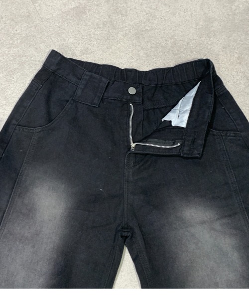 link lot(リンクロット)の「ウォッシュ加工バックゴムバルーンデニムパンツ(デニムパンツ・メンズ・ブラック/ブルー・M/L)」の14枚目の写真