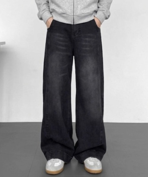 link lot(リンクロット)の「ウォッシュ加工バックゴムバルーンデニムパンツ(デニムパンツ・メンズ・ブラック/ブルー・M/L)」の8枚目の写真