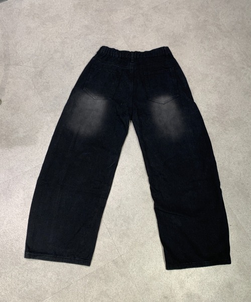 link lot(リンクロット)の「ウォッシュ加工バックゴムバルーンデニムパンツ(デニムパンツ・メンズ・ブラック/ブルー・M/L)」の12枚目の写真