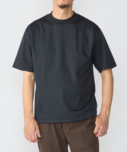SHIPS(シップス)の「SHIPS: MADE IN JAPAN クルーネック ハイゲージ ポンチ ライト Tシャツ(Tシャツ/カットソー・メンズ・ロイヤルブルー/ホワイト/キャメル/ライトグリーン/ブラック/ライトブルー/クリーム/ダークグリーン/ネイビー・SMALL/MEDIUM/LARGE/X-LARGE)」の7枚目の写真