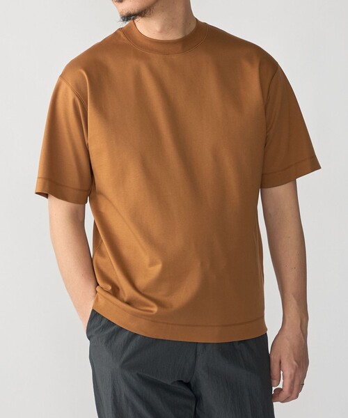 SHIPS(シップス)の「SHIPS: MADE IN JAPAN クルーネック ハイゲージ ポンチ ライト Tシャツ(Tシャツ/カットソー・メンズ・ロイヤルブルー/ホワイト/キャメル/ライトグリーン/ブラック/ライトブルー/クリーム/ダークグリーン/ネイビー・SMALL/MEDIUM/LARGE/X-LARGE)」の9枚目の写真