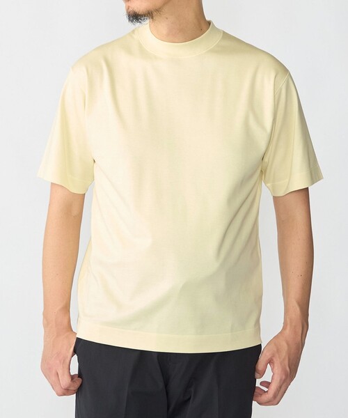 SHIPS(シップス)の「SHIPS: MADE IN JAPAN クルーネック ハイゲージ ポンチ ライト Tシャツ(Tシャツ/カットソー・メンズ・ロイヤルブルー/ホワイト/キャメル/ライトグリーン/ブラック/ライトブルー/クリーム/ダークグリーン/ネイビー・SMALL/MEDIUM/LARGE/X-LARGE)」の3枚目の写真