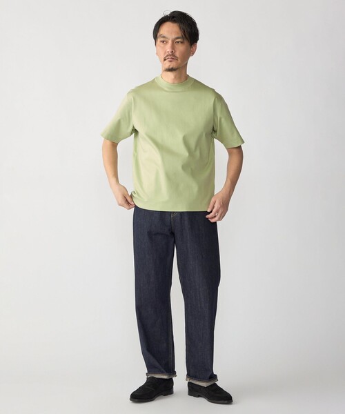 SHIPS(シップス)の「SHIPS: MADE IN JAPAN クルーネック ハイゲージ ポンチ ライト Tシャツ(Tシャツ/カットソー・メンズ・ロイヤルブルー/ホワイト/キャメル/ライトグリーン/ブラック/ライトブルー/クリーム/ダークグリーン/ネイビー・SMALL/MEDIUM/LARGE/X-LARGE)」の12枚目の写真