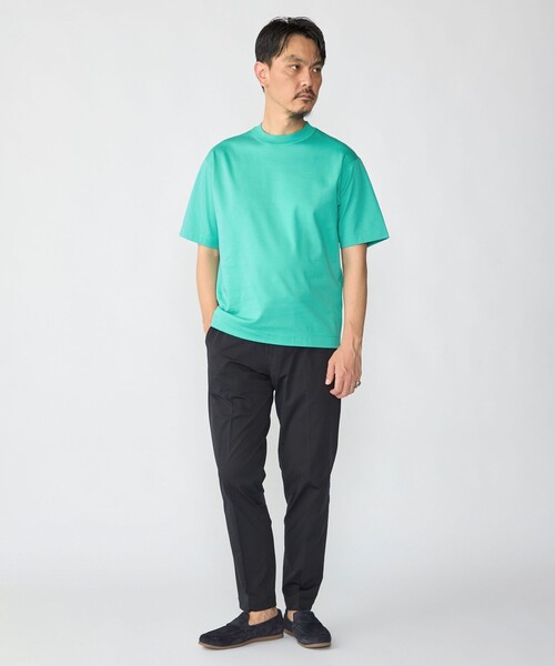SHIPS(シップス)の「SHIPS: MADE IN JAPAN クルーネック ハイゲージ ポンチ ライト Tシャツ(Tシャツ/カットソー・メンズ・ロイヤルブルー/ホワイト/キャメル/ライトグリーン/ブラック/ライトブルー/クリーム/ダークグリーン/ネイビー・SMALL/MEDIUM/LARGE/X-LARGE)」の13枚目の写真