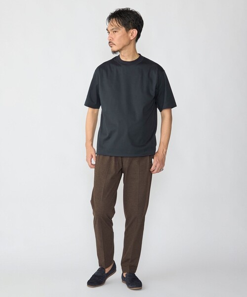 SHIPS(シップス)の「SHIPS: MADE IN JAPAN クルーネック ハイゲージ ポンチ ライト Tシャツ(Tシャツ/カットソー・メンズ・ロイヤルブルー/ホワイト/キャメル/ライトグリーン/ブラック/ライトブルー/クリーム/ダークグリーン/ネイビー・SMALL/MEDIUM/LARGE/X-LARGE)」の14枚目の写真
