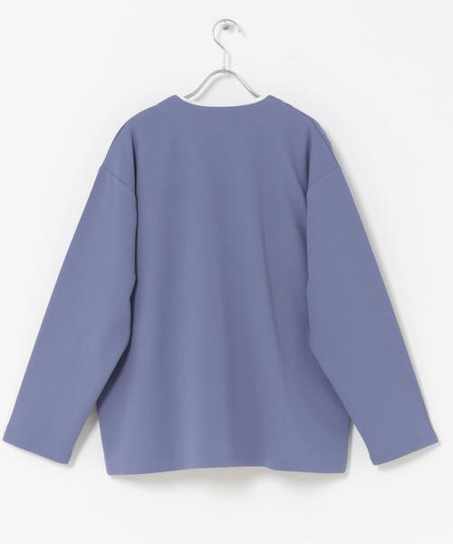 ITEMS URBANRESEARCH(アイテムズ アーバンリサーチ)の「UVカット梨地カーディガン+刺繍Tシャツセット(楽着シリーズ)(カーディガン/ボレロ・メンズ・ベージュ/ブラック/チャコールグレー/ブルー・LARGE/MEDIUM)」の16枚目の写真