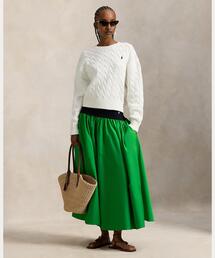 POLO RALPH LAUREN | コントラストウエストバンド Aライン スカート(スカート)