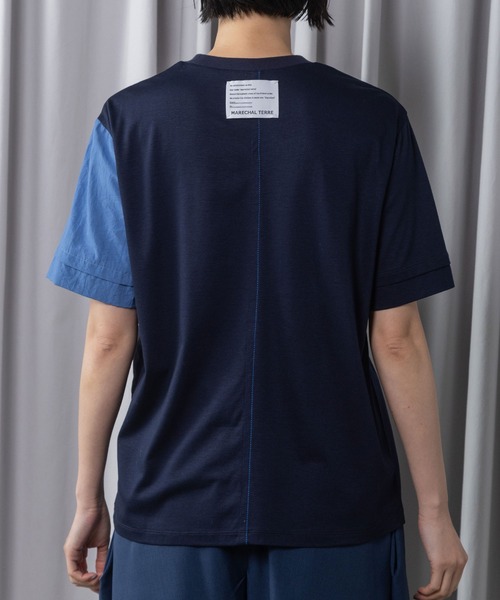 MARECHAL TERRE(マルシャルテル)の「【接触冷感 / 撥水加工 / 花粉防止】コンビネーションデザインTシャツ(Tシャツ/カットソー・レディース・ブラック/オフホワイト/ライトグレー/ネイビー・MEDIUM)」の19枚目の写真