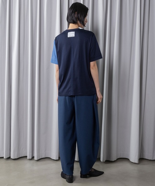 MARECHAL TERRE(マルシャルテル)の「【接触冷感 / 撥水加工 / 花粉防止】コンビネーションデザインTシャツ(Tシャツ/カットソー・レディース・ブラック/オフホワイト/ライトグレー/ネイビー・MEDIUM)」の20枚目の写真