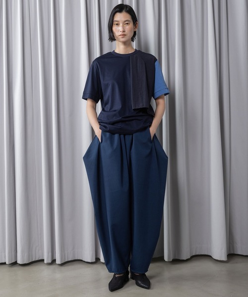 MARECHAL TERRE(マルシャルテル)の「【接触冷感 / 撥水加工 / 花粉防止】コンビネーションデザインTシャツ(Tシャツ/カットソー・レディース・ブラック/オフホワイト/ライトグレー/ネイビー・MEDIUM)」の22枚目の写真