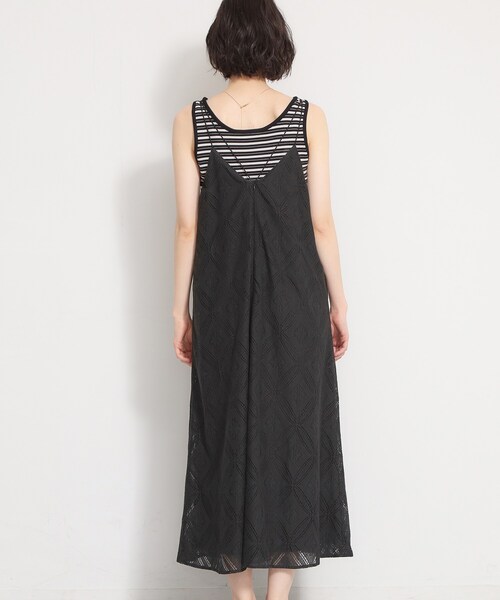 THE SHOP TK （ザ ショップ ティーケー ）の「ほんのり品の良い甘さ レースキャミワンピース（ワンピース・レディース・ブラック/オフホワイト・99）」の13枚目の写真