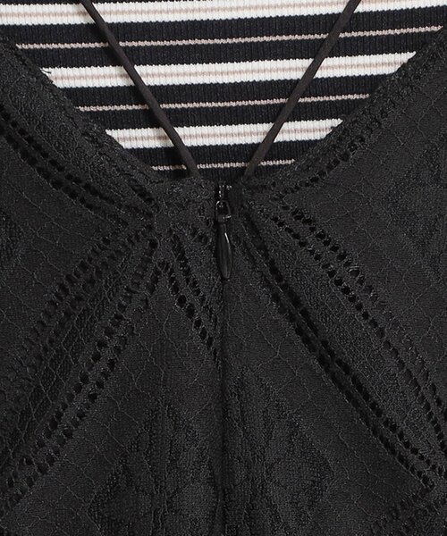 THE SHOP TK （ザ ショップ ティーケー ）の「ほんのり品の良い甘さ レースキャミワンピース（ワンピース・レディース・ブラック/オフホワイト・99）」の16枚目の写真