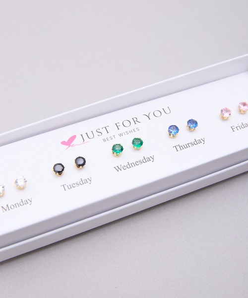 SHIZUTA（シズタ）の「SZT：5daysピアス　Monday to Friday ５個セットピアス　BOX付（ピアス（両耳用）・レディース・ゴールド・FREE）」の10枚目の写真