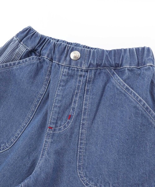SLAP SLIP(スラップスリップ)の「フルーツ昆虫パッチストライプ切り替え5.5分丈デニムパンツ(80~130cm)(デニムパンツ・キッズ・ネイビー/ブルー・120cm/130cm/80cm/110cm/100cm/90cm)」の7枚目の写真