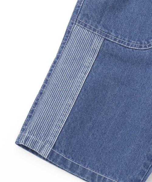 SLAP SLIP(スラップスリップ)の「フルーツ昆虫パッチストライプ切り替え5.5分丈デニムパンツ(80~130cm)(デニムパンツ・キッズ・ネイビー/ブルー・120cm/130cm/80cm/110cm/100cm/90cm)」の10枚目の写真