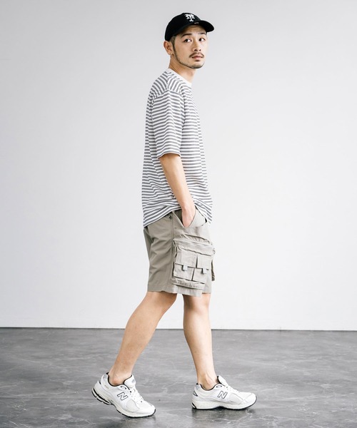 Audience(オーディエンス)の「Audience 60/40クロス ストレージツールポケットワイドカーゴショートパンツ AUD3671(カーゴパンツ・メンズ・オリーブ/チャコール/グレー/ブラック・M/L)」の18枚目の写真
