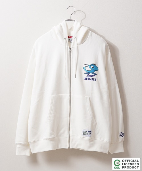 NEW JACK(ニュージャック)の「【セ・リーグ】NEW JACK プロ野球 ZIPパーカー / Professional Baseball Zip-Up Hoodie(パーカー・メンズ・ブラック系1/ブラック系2/ホワイト系4/ブラック系3/ホワイト系2/ホワイト系1/ホワイト系5/ブラック系4/ホワイト系3/ブラック系5・M/S/XL/L)」の21枚目の写真
