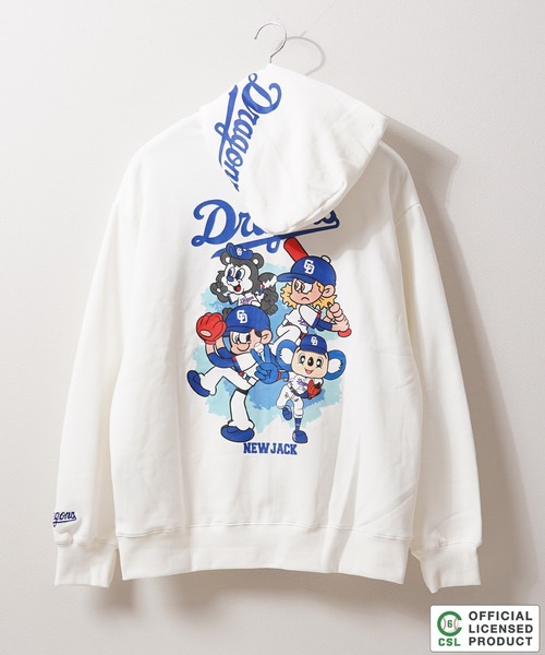 NEW JACK(ニュージャック)の「【セ・リーグ】NEW JACK プロ野球 ZIPパーカー / Professional Baseball Zip-Up Hoodie(パーカー・メンズ・ブラック系1/ブラック系2/ホワイト系4/ブラック系3/ホワイト系2/ホワイト系1/ホワイト系5/ブラック系4/ホワイト系3/ブラック系5・M/S/XL/L)」の22枚目の写真