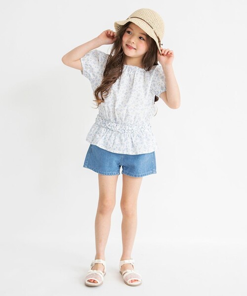 BRANSHES(ブランシェス)の「バックリボンショートパンツ(その他パンツ・キッズ・アイボリー/ブルー・110/140/100/90/130/120/150)」の10枚目の写真