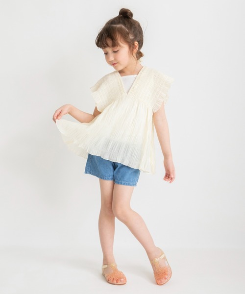 BRANSHES(ブランシェス)の「バックリボンショートパンツ(その他パンツ・キッズ・アイボリー/ブルー・110/140/100/90/130/120/150)」の15枚目の写真