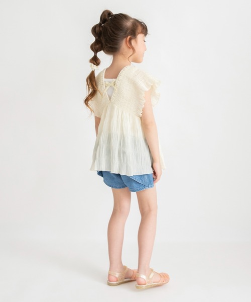 BRANSHES(ブランシェス)の「バックリボンショートパンツ(その他パンツ・キッズ・アイボリー/ブルー・110/140/100/90/130/120/150)」の14枚目の写真