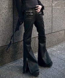 YIKAI LABORATORY（イカイラボラトリー）の「【YIKAI LABORATORY】syncope waxed denim / 【イカイラボラトリー】ダメージフレアデニムパンツ（デニムパンツ）」