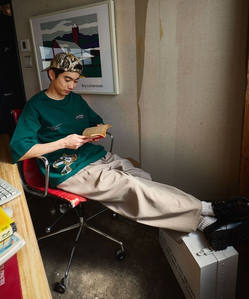 niko and...（ニコアンド）の「バルーンテーパードパンツ（その他パンツ・メンズ・ブルー/アイボリー/チャコール・LARGE/MEDIUM）」の4枚目の写真