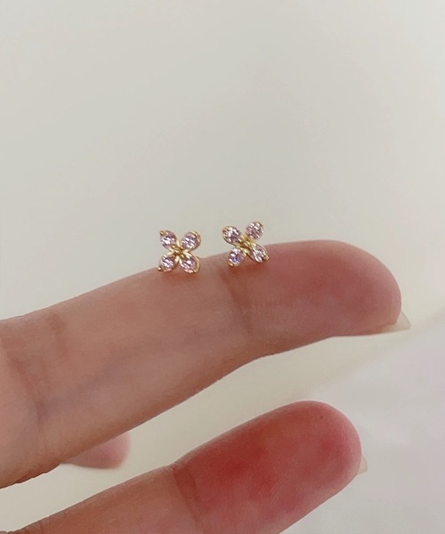 Girly Doll(ガーリードール)の「フラワーモチーフピアス(ピアス(両耳用)・レディース・シルバー/ゴールド・F)」の11枚目の写真