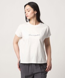 エンブロイダリー フレンチスリーブ Tシャツ <A DAY IN THE LIFE>