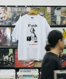 限定展開 diskunion×FREAK'S STORE 別注 ビーグル ビッグシルエット プリント クルーネック Tシャツ